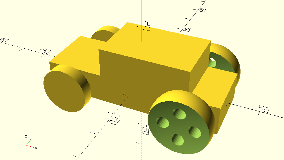 Car with different wheels from used modules.jpg