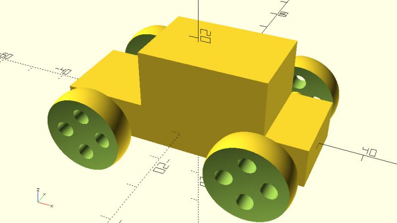 文件:Car with wheels with spherical sides and holes.jpg